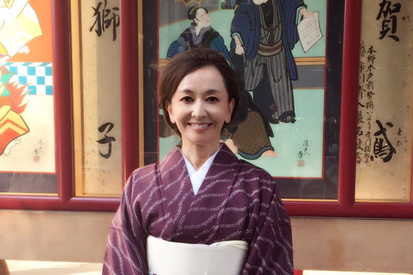 着物を着て、市川海老蔵さん主演の七月大歌舞伎に行きました。