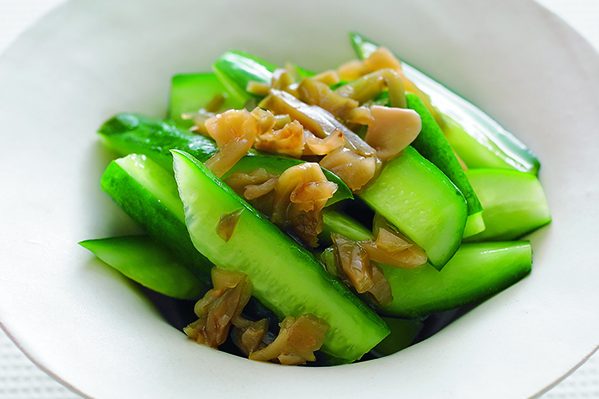PART1「まとめ野菜」ストック㉓塩きゅうりストック／塩きゅうりの中華風サラダ