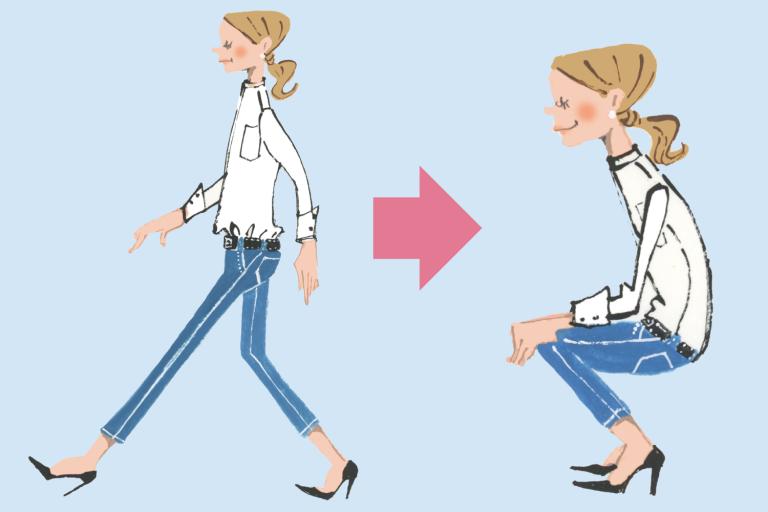 ヒール靴の日のこまめな屈伸が姿勢改善につながる理由／生活習慣で姿勢を改善＜２＞