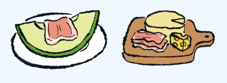 ハムとトマトのストロンボリ料理のレシピ