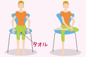 椅子に座って手軽にできる骨盤底筋トレーニング