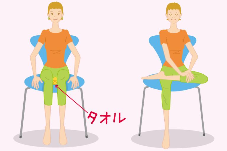 椅子に座ったまま手軽に鍛える！骨盤底筋トレーニング