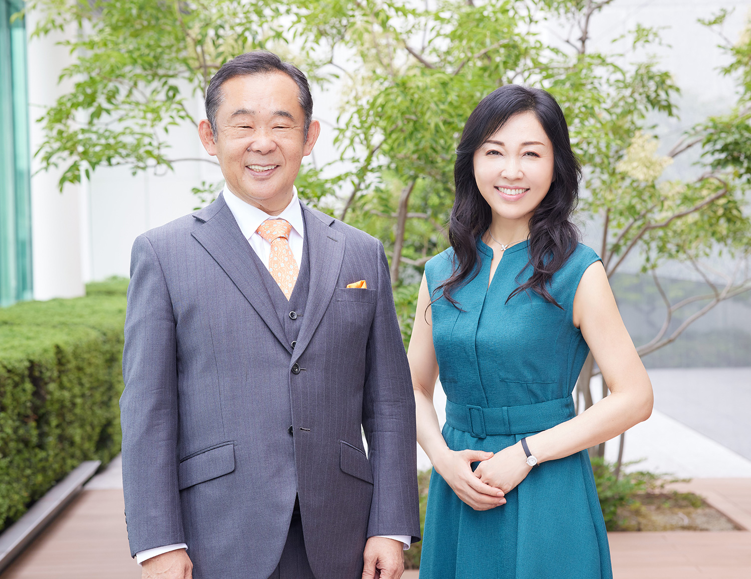 慶田朋子先生（右）・柳澤厚生先生（左）
