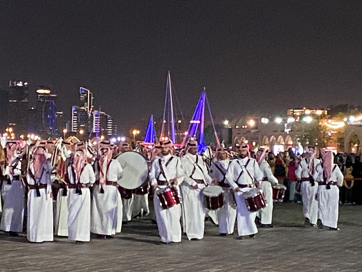 カタールW杯　伝統音楽のイベント