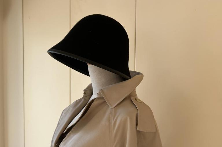 【50代 冬のあったかファッション】買って正解、小顔に見える3900円のケユカのフェルト帽子。コートとも相性ばっちりです