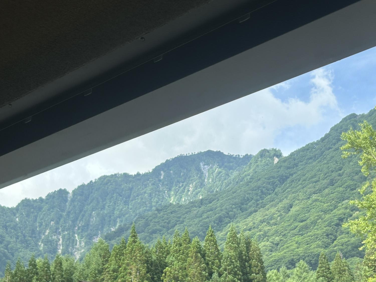 湯上り処からの風景