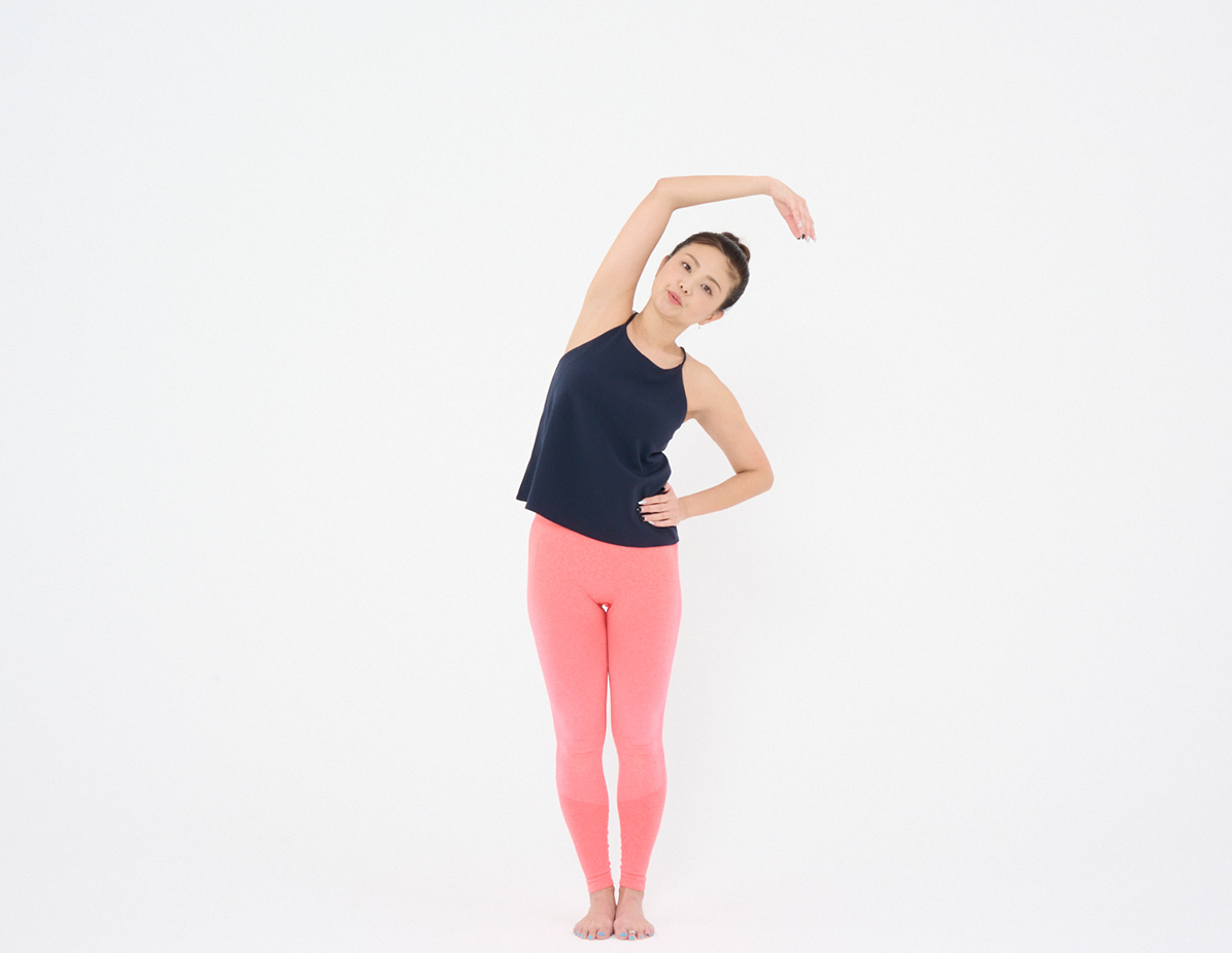 バナナストレッチ‗腕を上げにくい場合