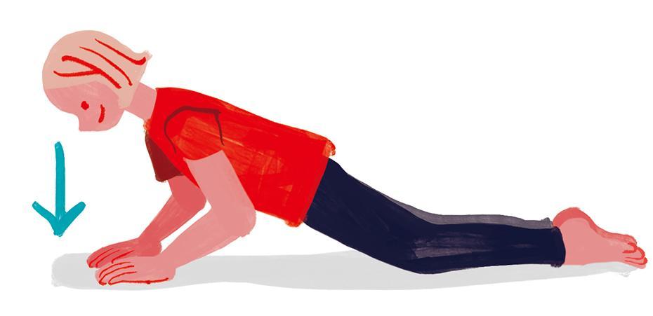 糖化　運動　斜め腕立て伏せ　イラスト