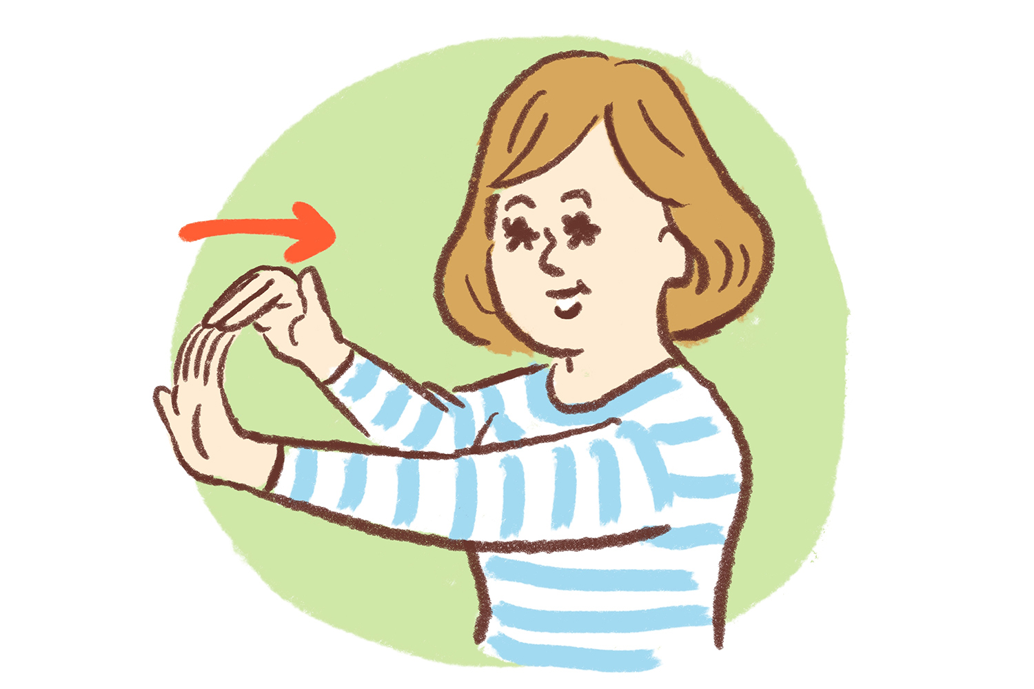 メノポハンド_指と手首のストレッチ