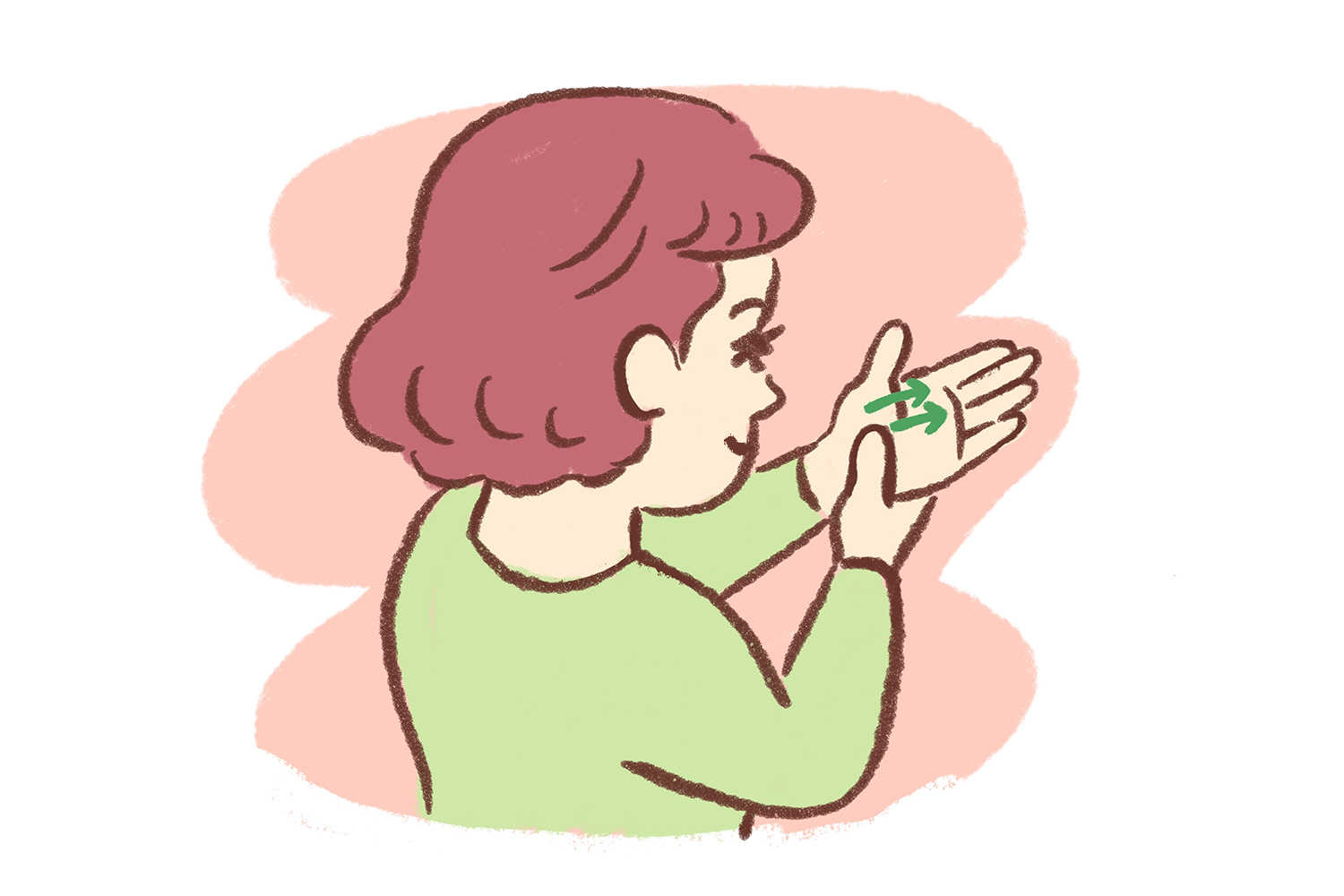 メノポハンド_親指、小指のつけ根マッサージ