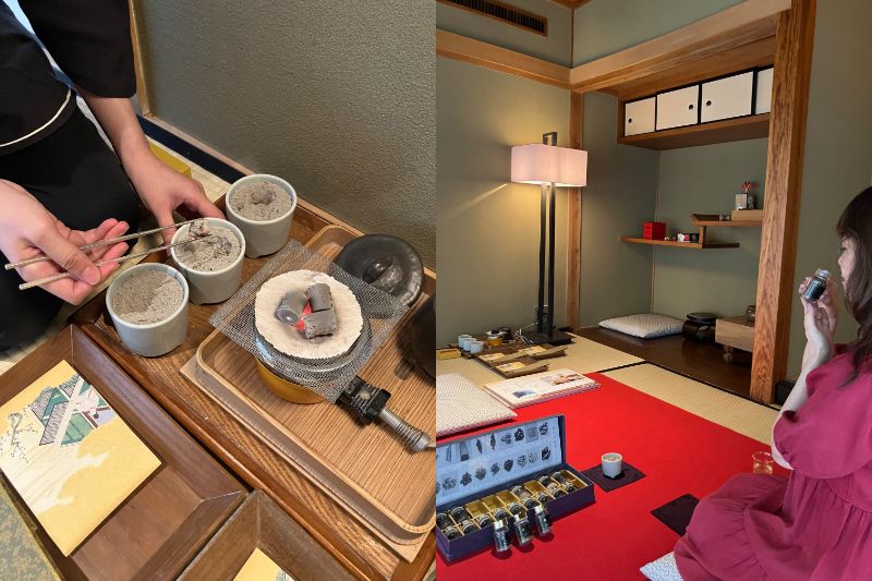 香木そのものの香りを聞く