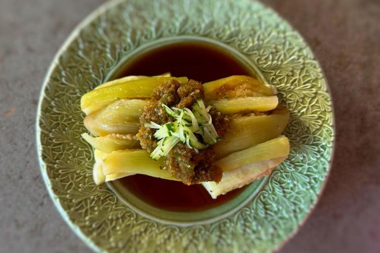 美味しい秋なすでむくみ対策！「蒸しなすのみどり酢」【レンジひとつでOK！】