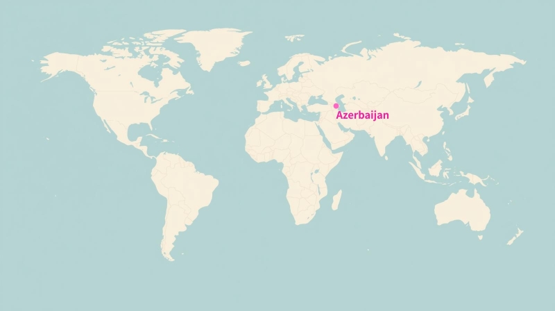 世界地図（アゼルバイジャン）