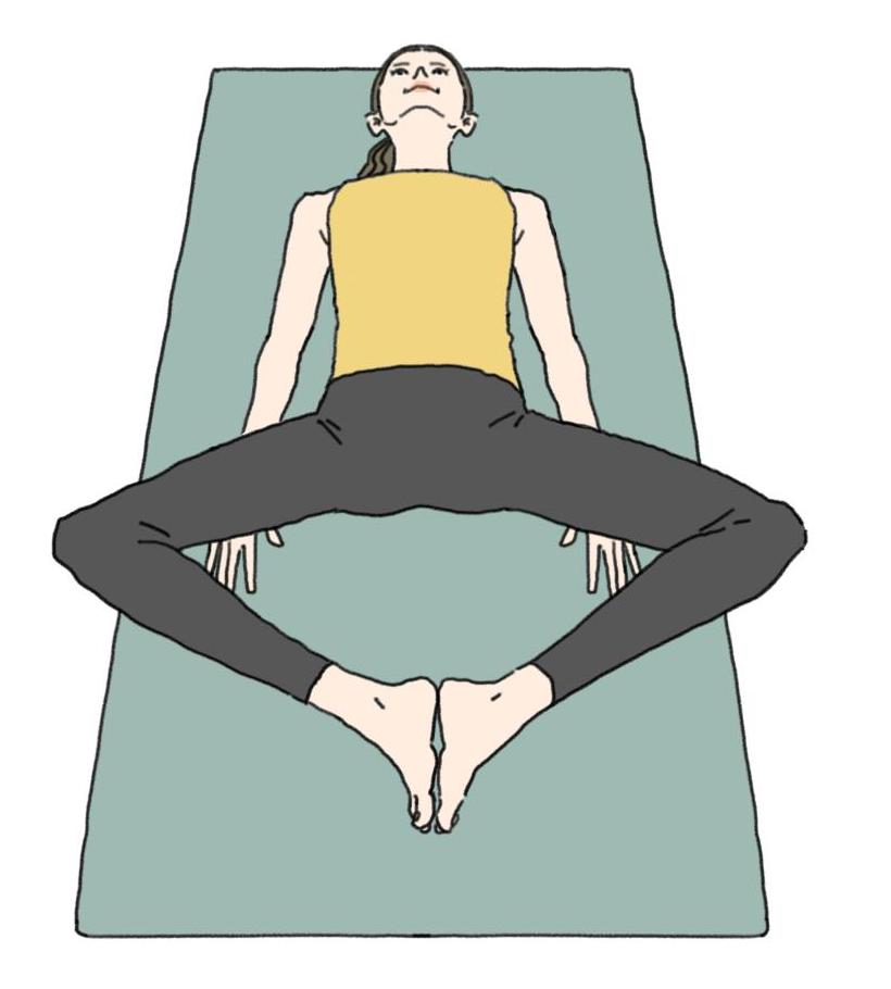 股関節ケア　あぐらが苦手な人　膝パカパカ体操　股を開く